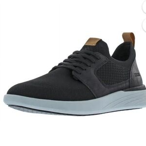 Izod Mens Lace up Bannister black mens shoes Memory Foam